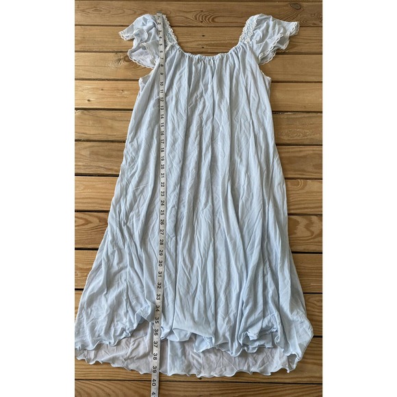 Vintage SILK ESSENCE Short Sleeve Nightgown Medium - Picture 6 of 7